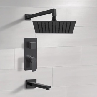 Tub and Shower Faucet Matte Black Tub and Shower Faucet Set Remer TSF62